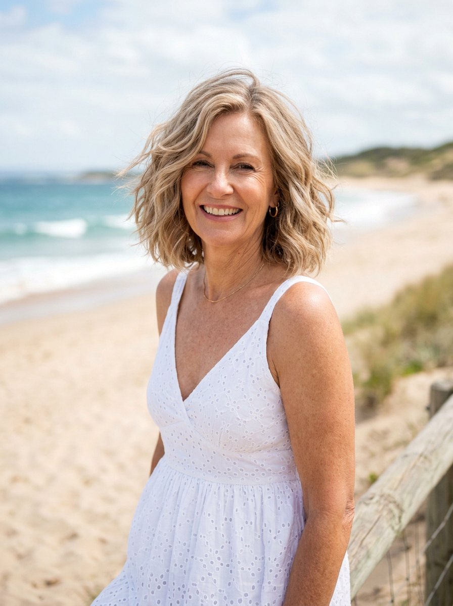 Sandy Blonde Melange - 20 youthful hair color for older women