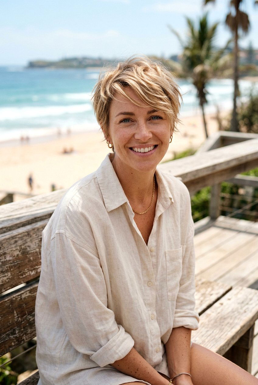 Sandy Blonde Pixie - 20 blonde pixie hair color ideas - 20 blonde pixie hair color ideas