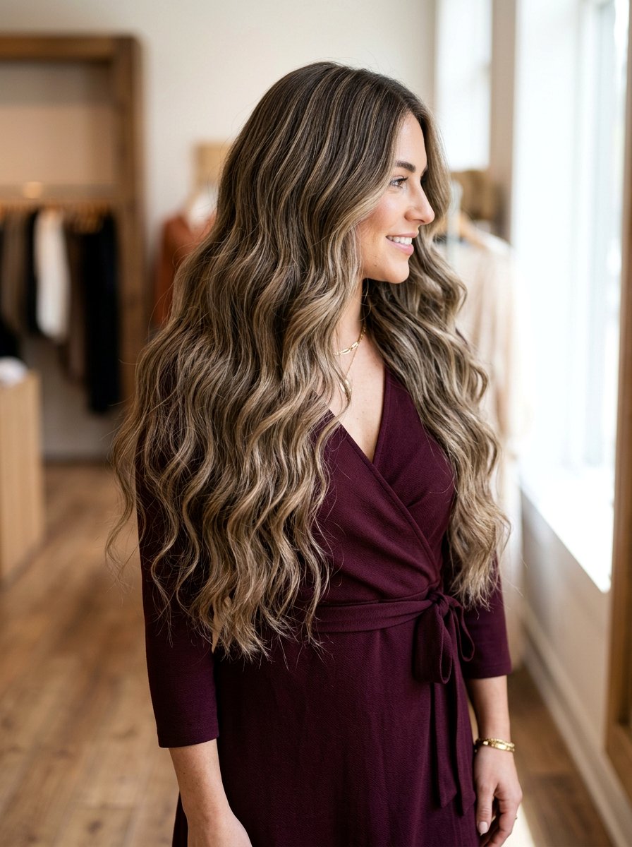 Sandy Bronde Babylights on Thick Hair - 20 sandy bronde with babylights - 20 sandy bronde with babylights