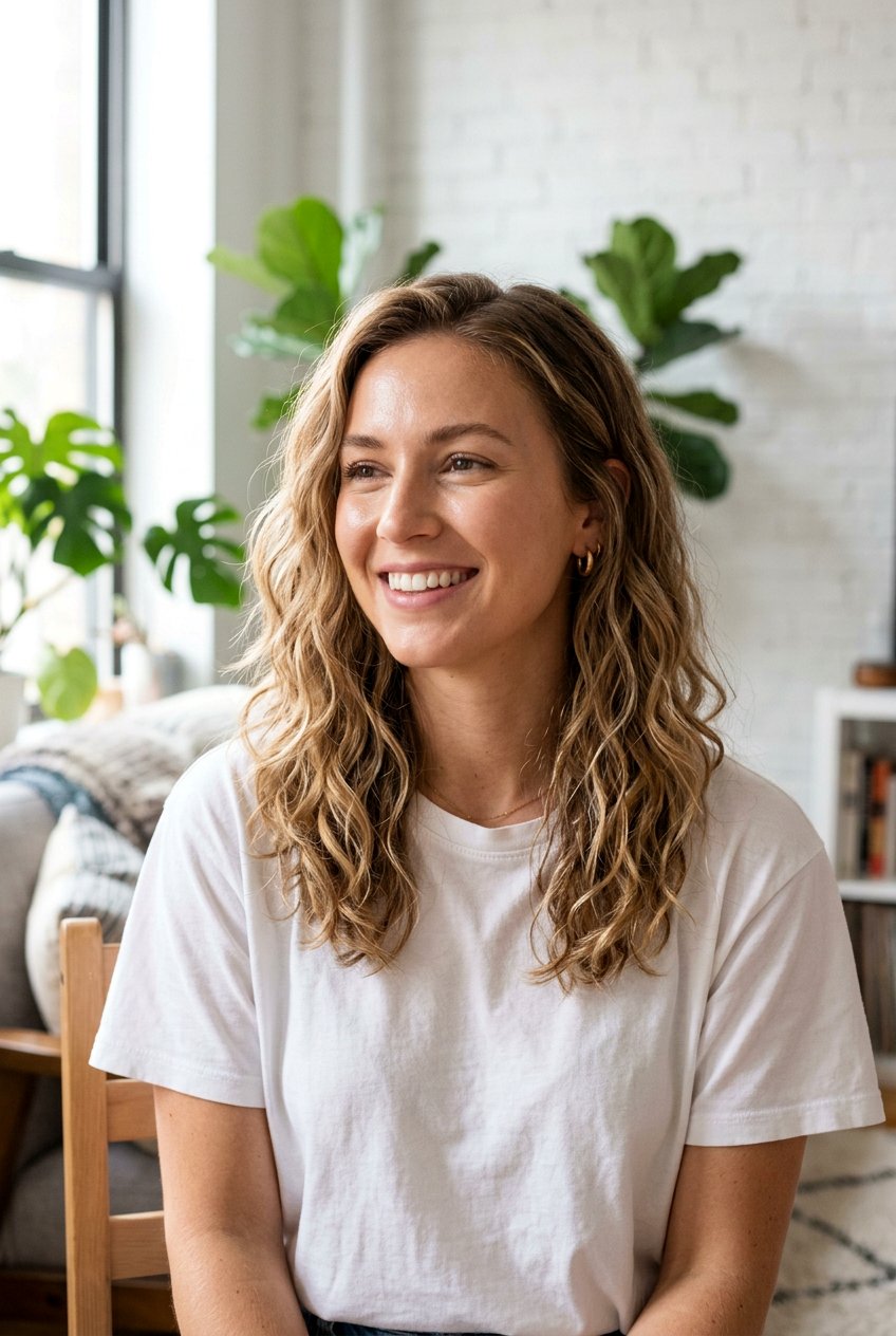 Sandy Bronde On Naturally Wavy Hair - 20 sandy bronde hair color - 20 sandy bronde hair color