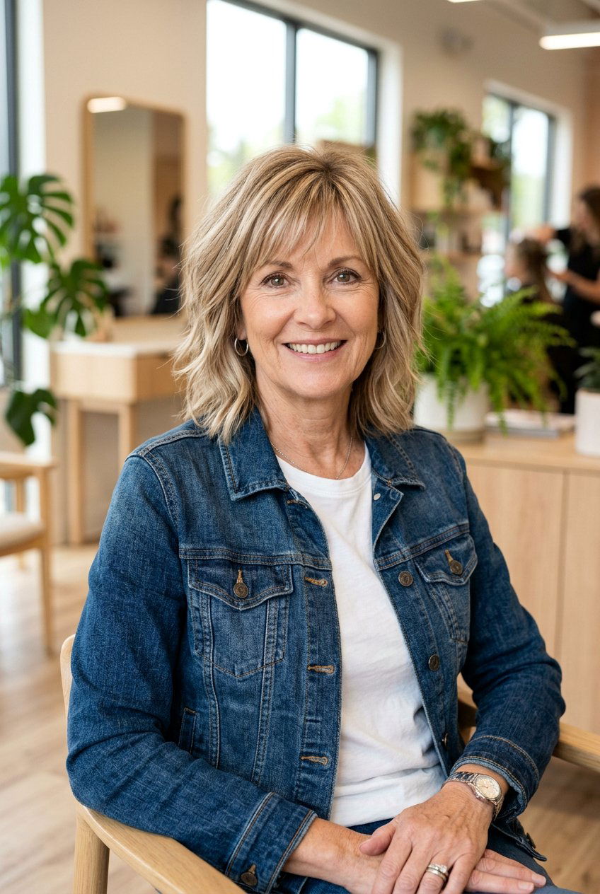 Sandy blonde balayage - 20 natural looking balayage for older women - 20 natural looking balayage for older women