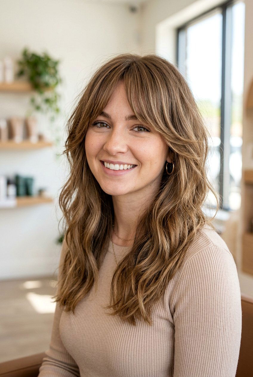 Sandy brown hair with curtain bangs - 20 sandy brown hair color - 20 sandy brown hair color