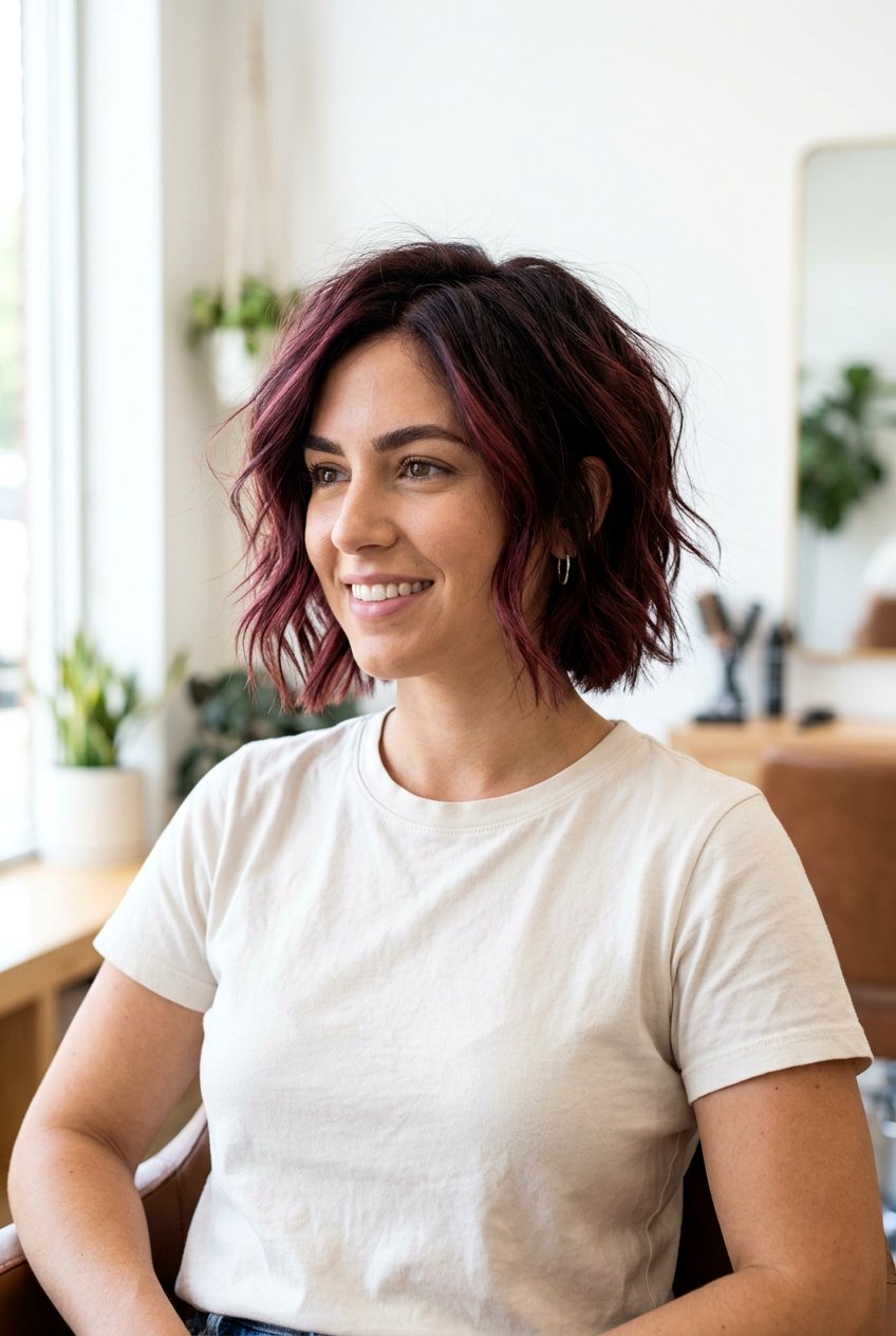 Sangria Balayage On Short Hair - 20 sangria balayage hair - 20 sangria balayage hair