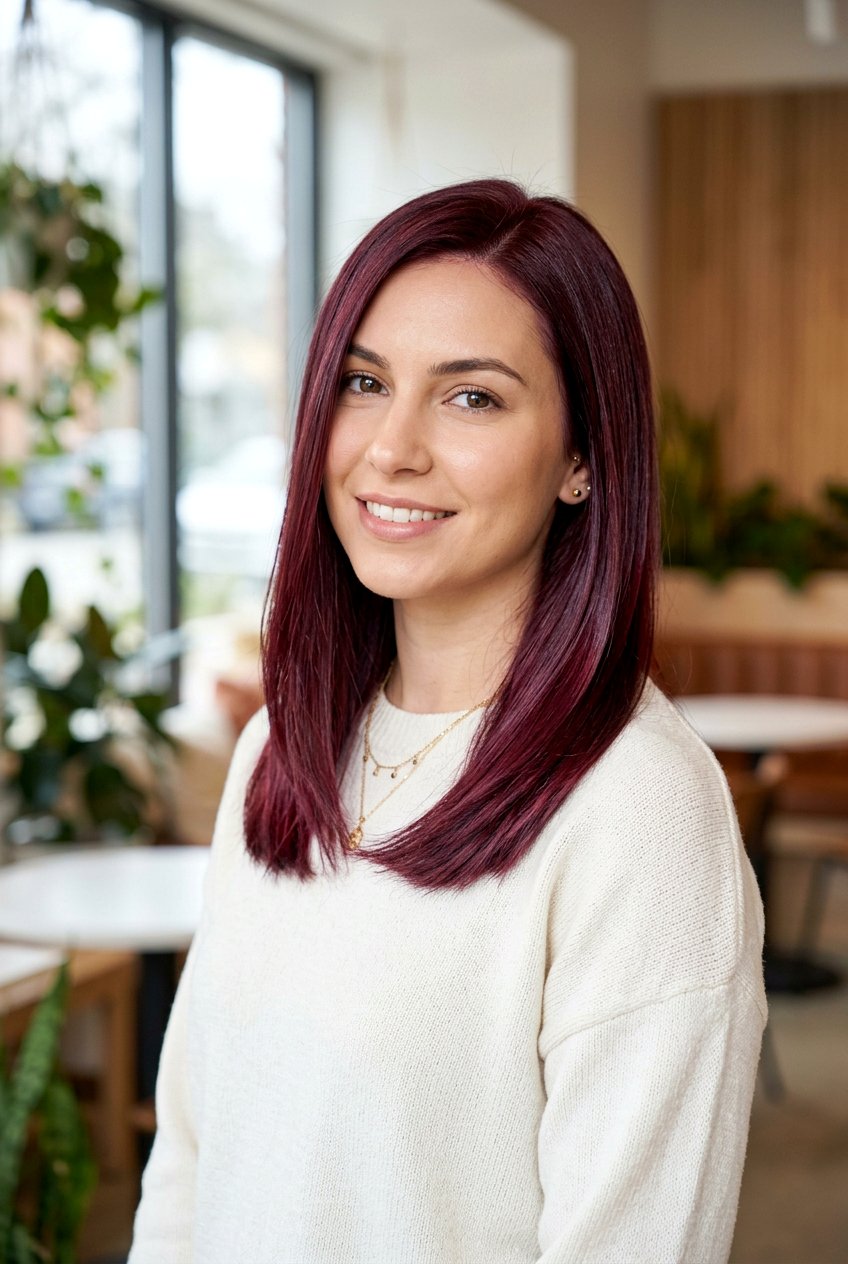 Sangria Red All Over Color - 20 sangria red hair color - 20 sangria red hair color