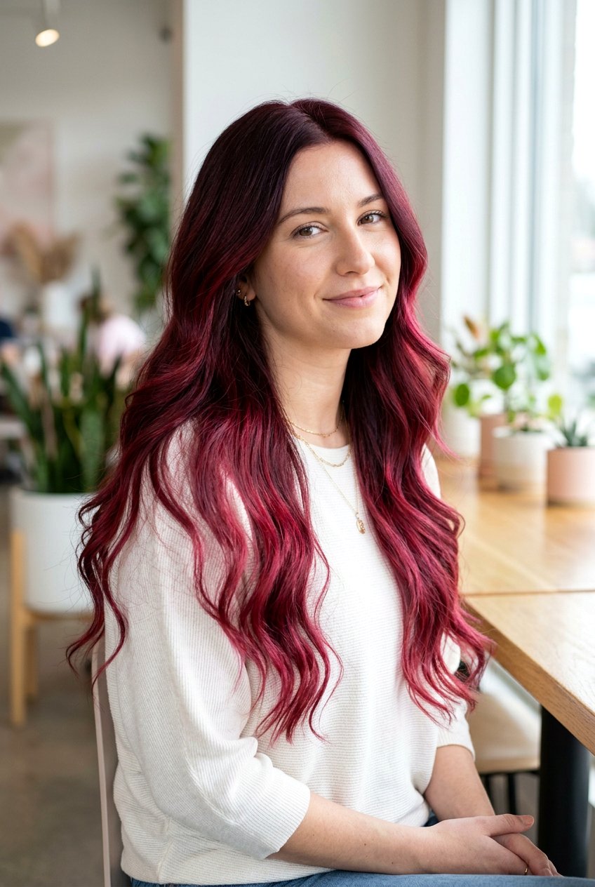 Sangria Red Color Melt - 20 sangria red hair color - 20 sangria red hair color