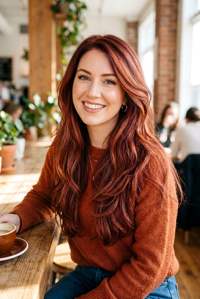 Sangria Red and Auburn Blend - 20 sangria red hair color - 20 sangria red hair color