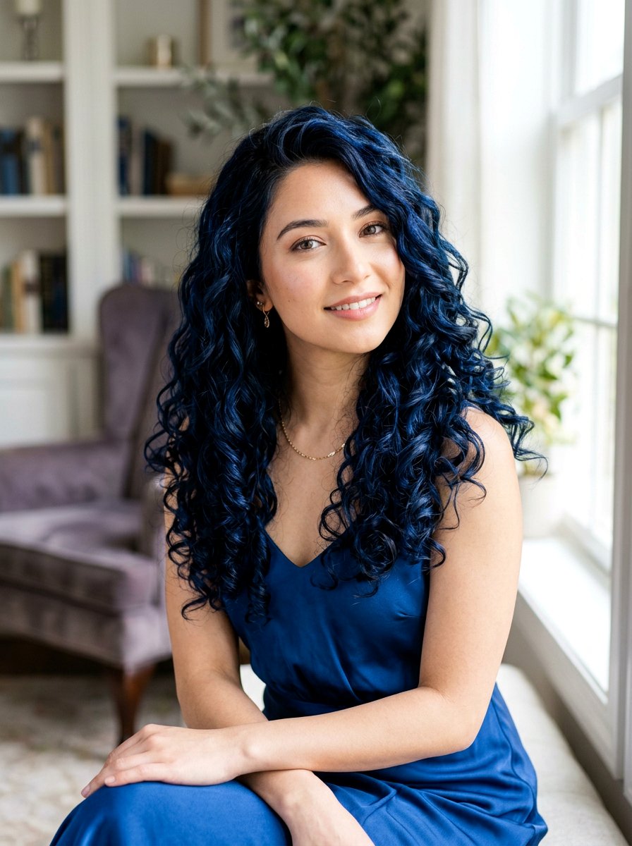 Sapphire Blue Black Hair Color - 20 winter blue black hair color - 20 winter blue black hair color