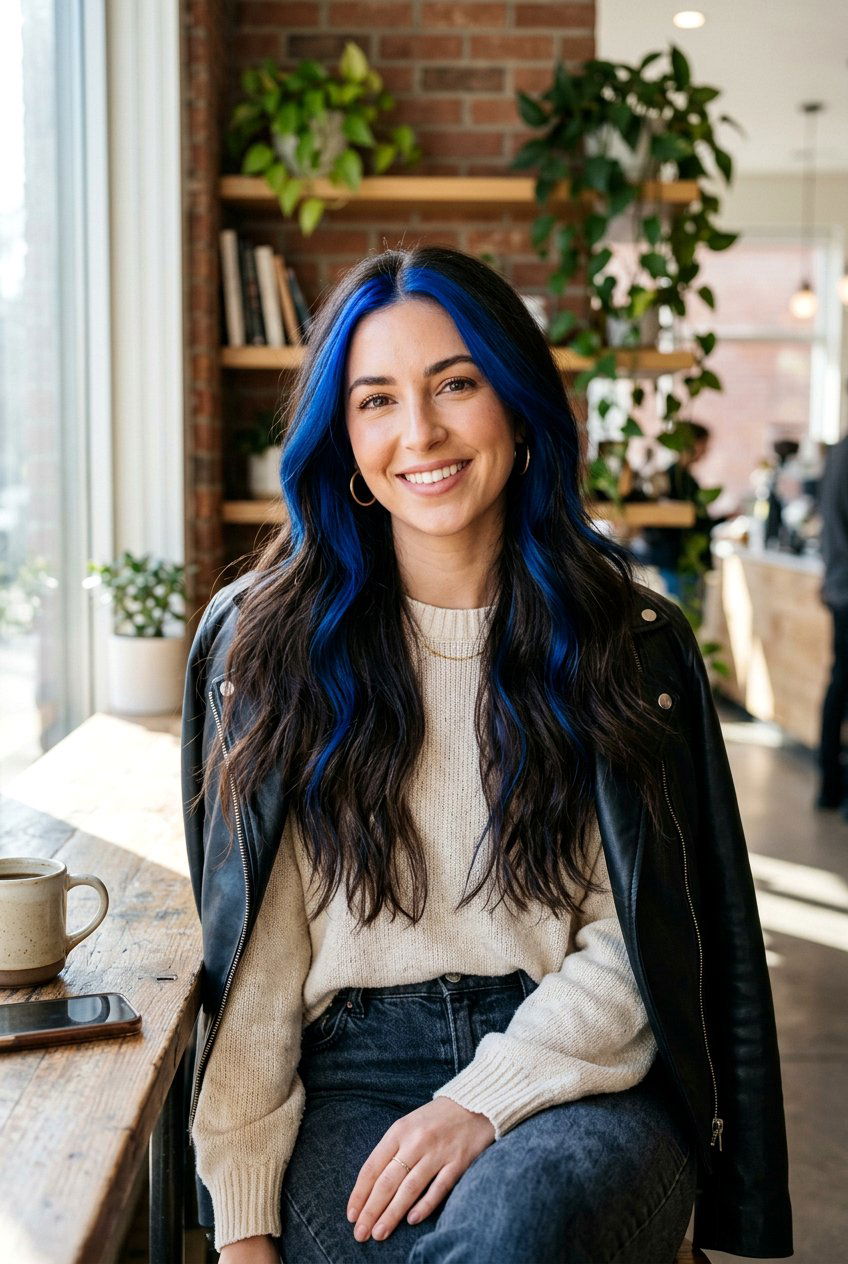 20 Dazzling Sapphire Blue Hair Color Ideas to Try Right Now