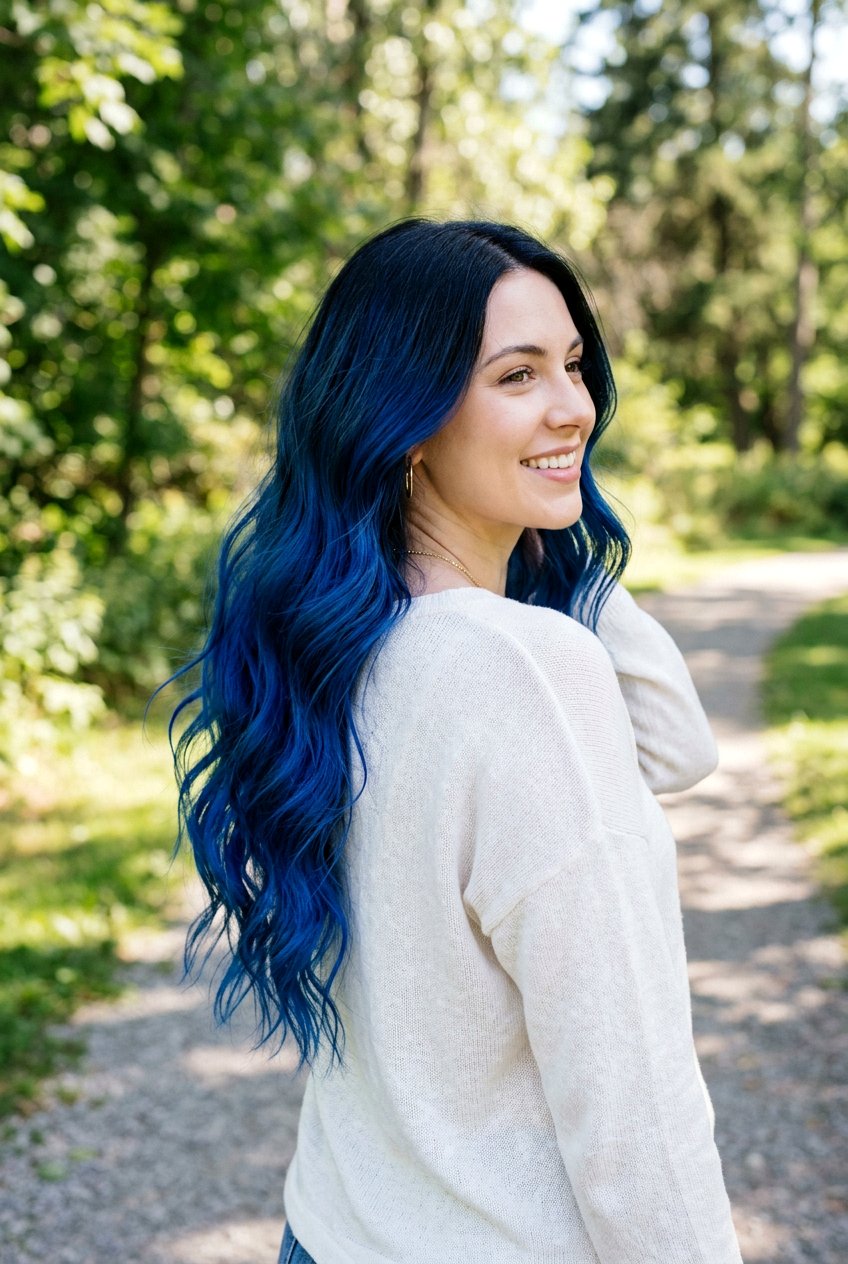 Sapphire Blue Ombre Hair - 20 sapphire blue hair color - 20 sapphire blue hair color