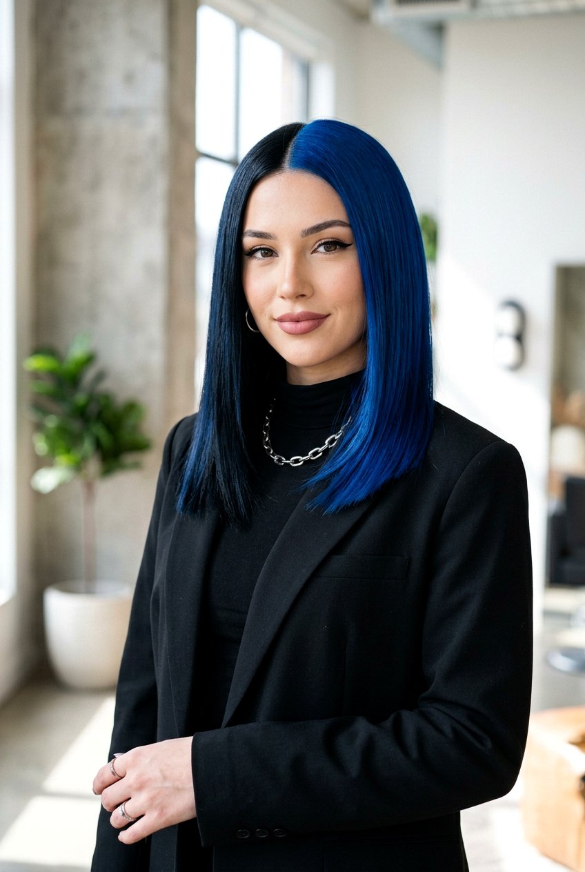 Sapphire Blue Split Hair Color - 20 sapphire blue hair color - 20 sapphire blue hair color