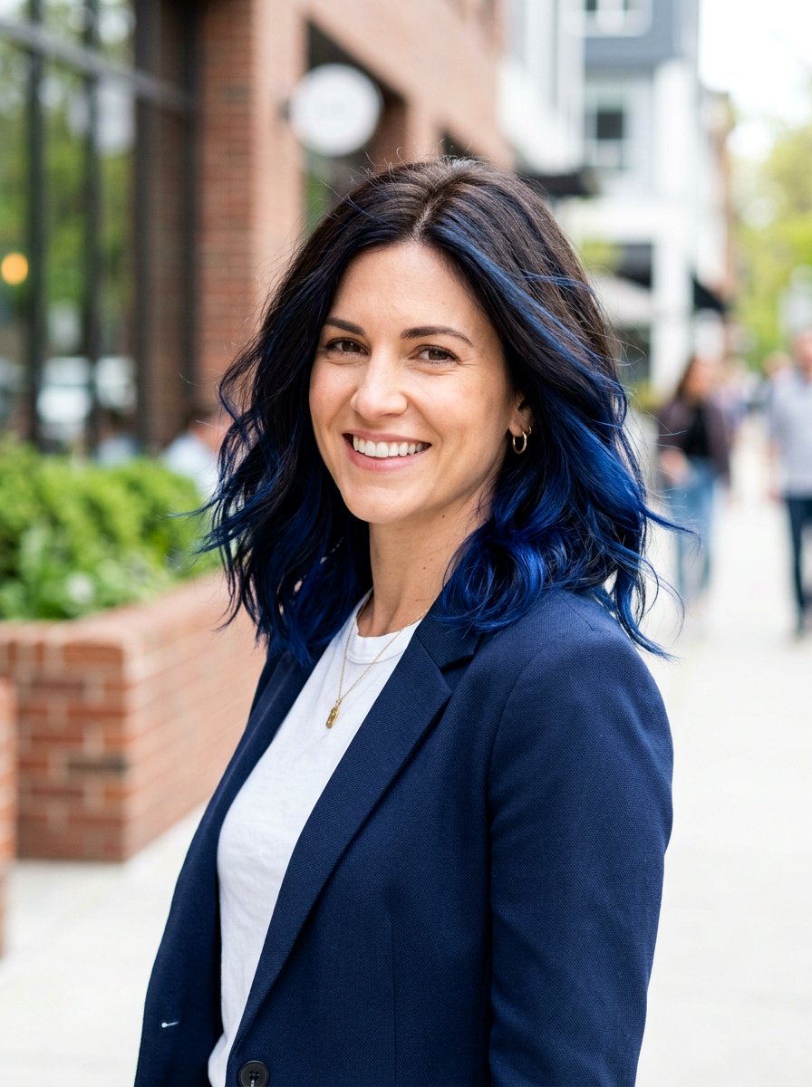 Sapphire Peekaboo With Shadow Root - 20 sapphire peekaboo hair color - 20 sapphire peekaboo hair color