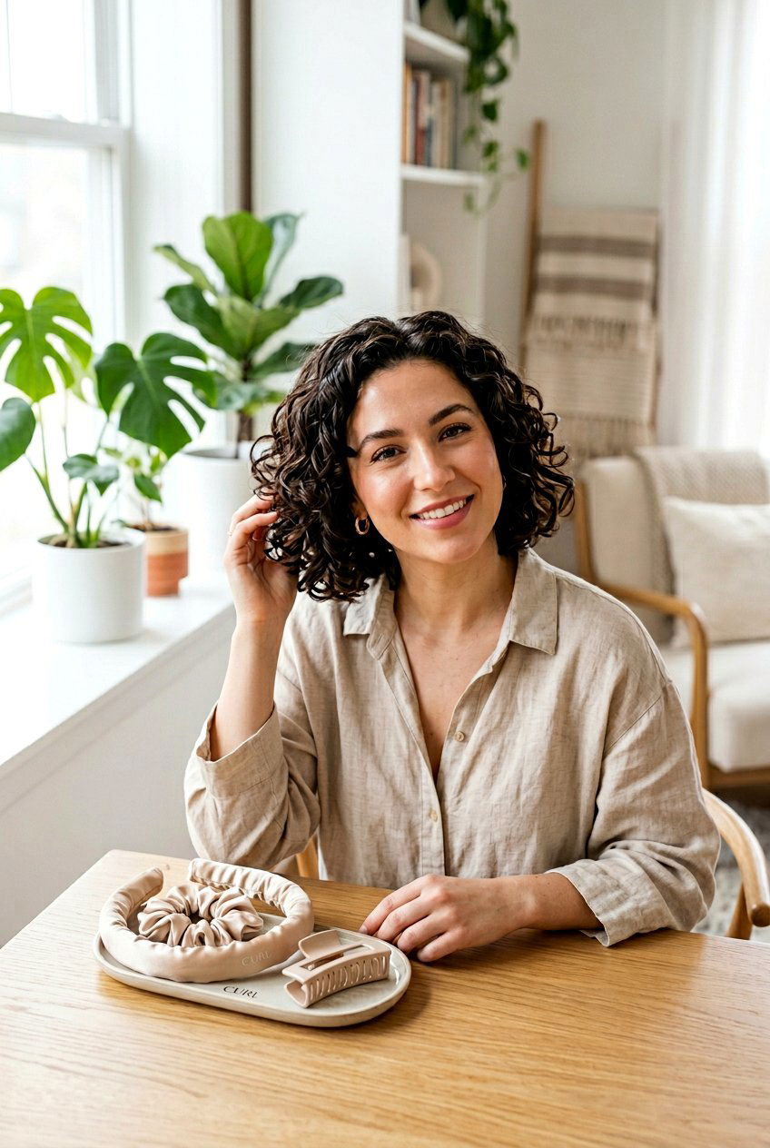 Satin Heatless Curling Set For Short Hair - 20 heatless curls for short hair - 20 heatless curls for short hair