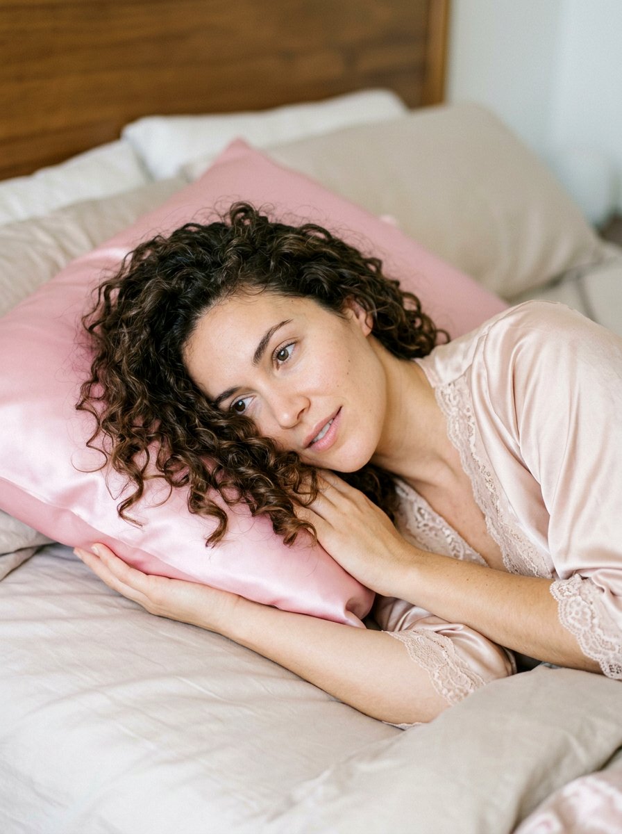Satin Pillowcase - 20 overnight styles for curly hair protection - 20 overnight styles for curly hair protection