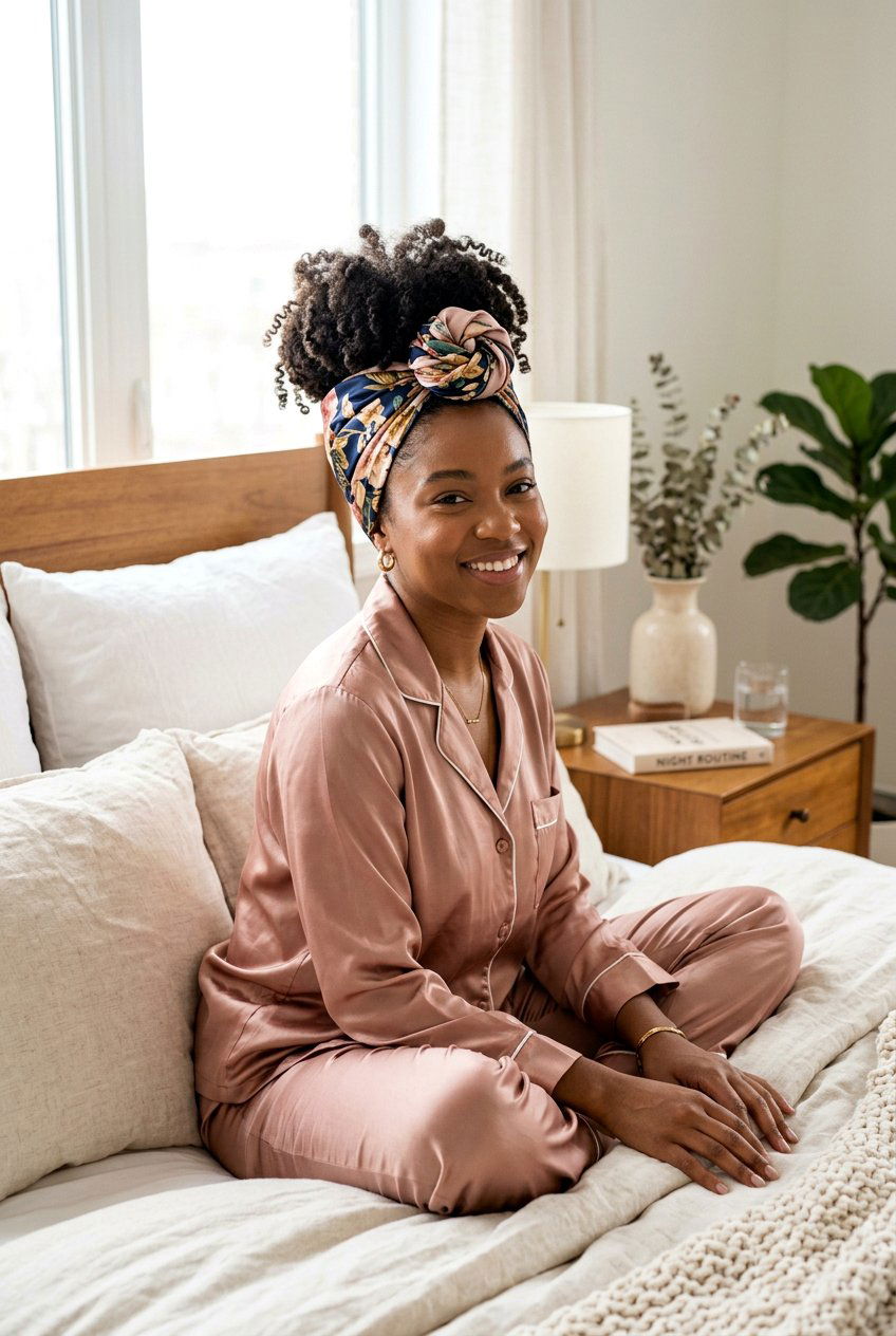 Satin Scarf For Curly Hair Overnight - 20 satin scarf overnight hairstyle - 20 satin scarf overnight hairstyle