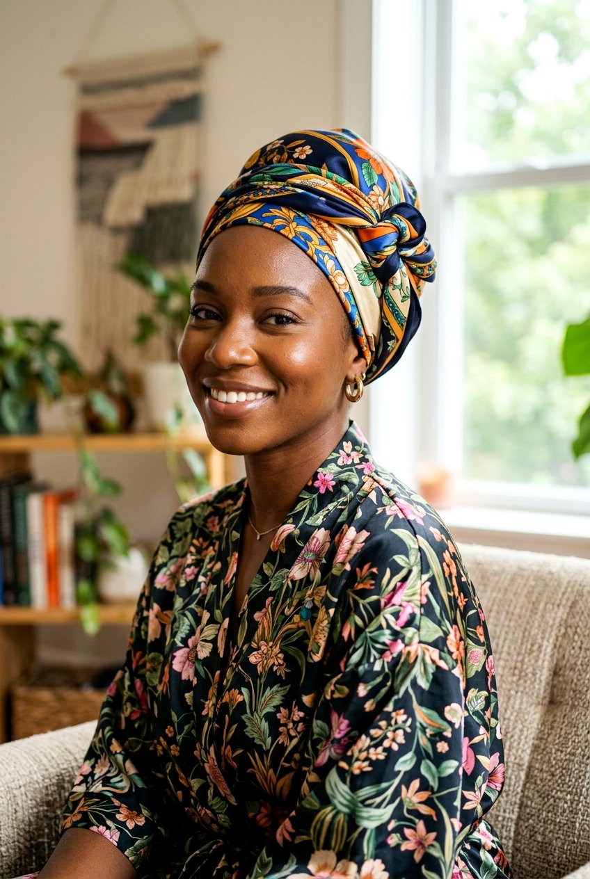 Satin Scarf Natural Hair - 20 overnight stretch hairstyle for natural hair - 20 overnight stretch hairstyle for natural hair