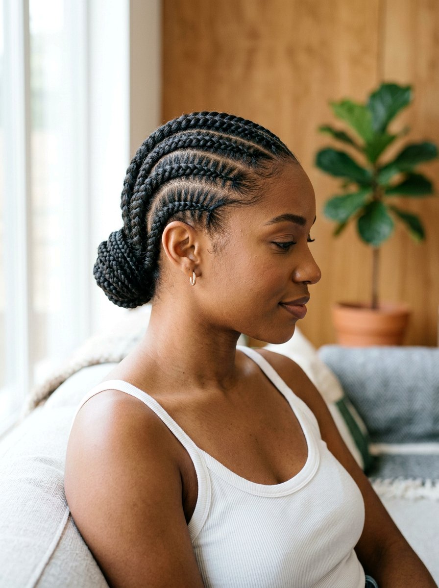 Scalp Braids - 20 satin bonnet hairstyles for curls - 20 satin bonnet hairstyles for curls