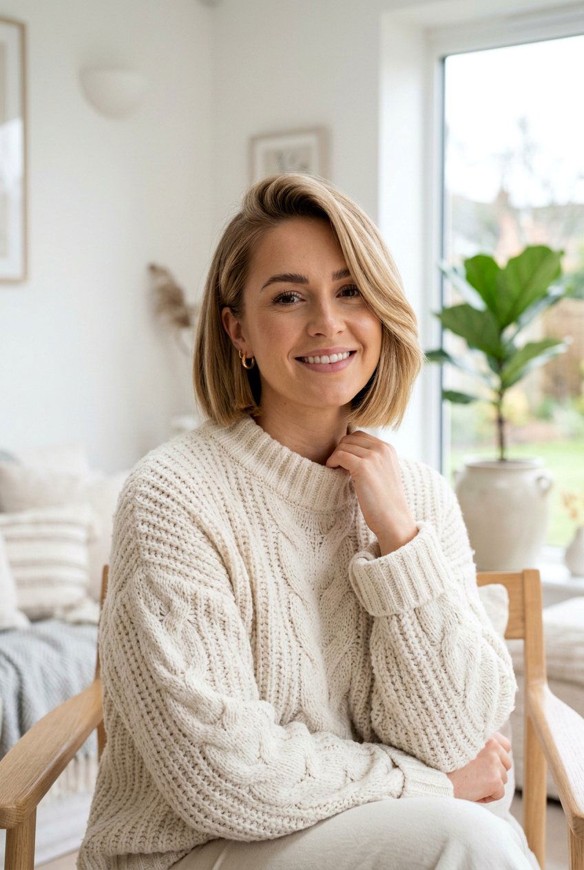 Scandi Bob Look - 20 low maintenance bob for moms - 20 low maintenance bob for moms