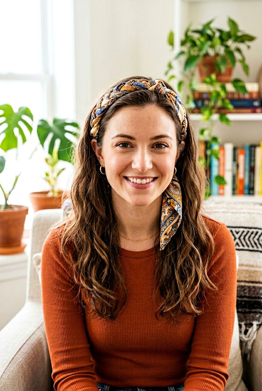 Scarf Braid Headband - 20 braided scarf hairstyle - 20 braided scarf hairstyle