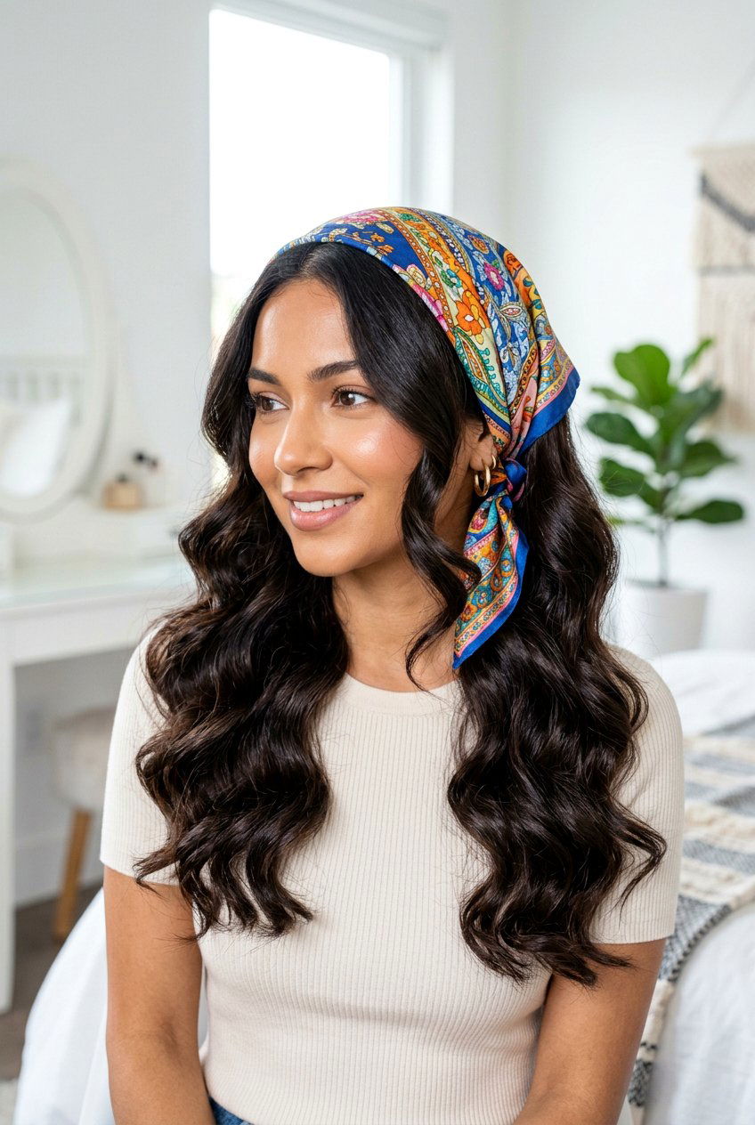 Scarf Wrap Heatless Curls - 20 no heat curls for fine straight hair - 20 no heat curls for fine straight hair
