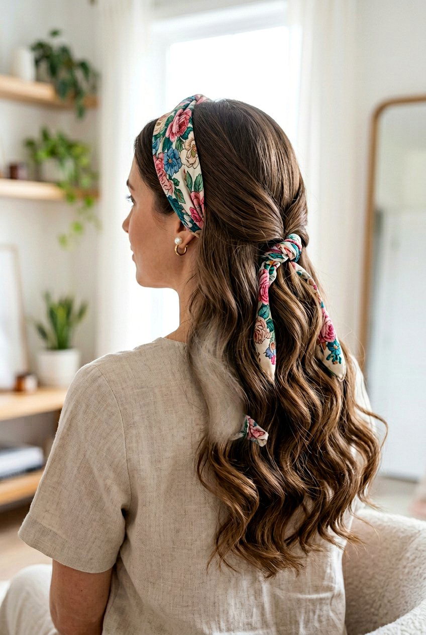 Scarf Wrap Heatless Waves - 20 heatless waves for long layered hair - 20 heatless waves for long layered hair