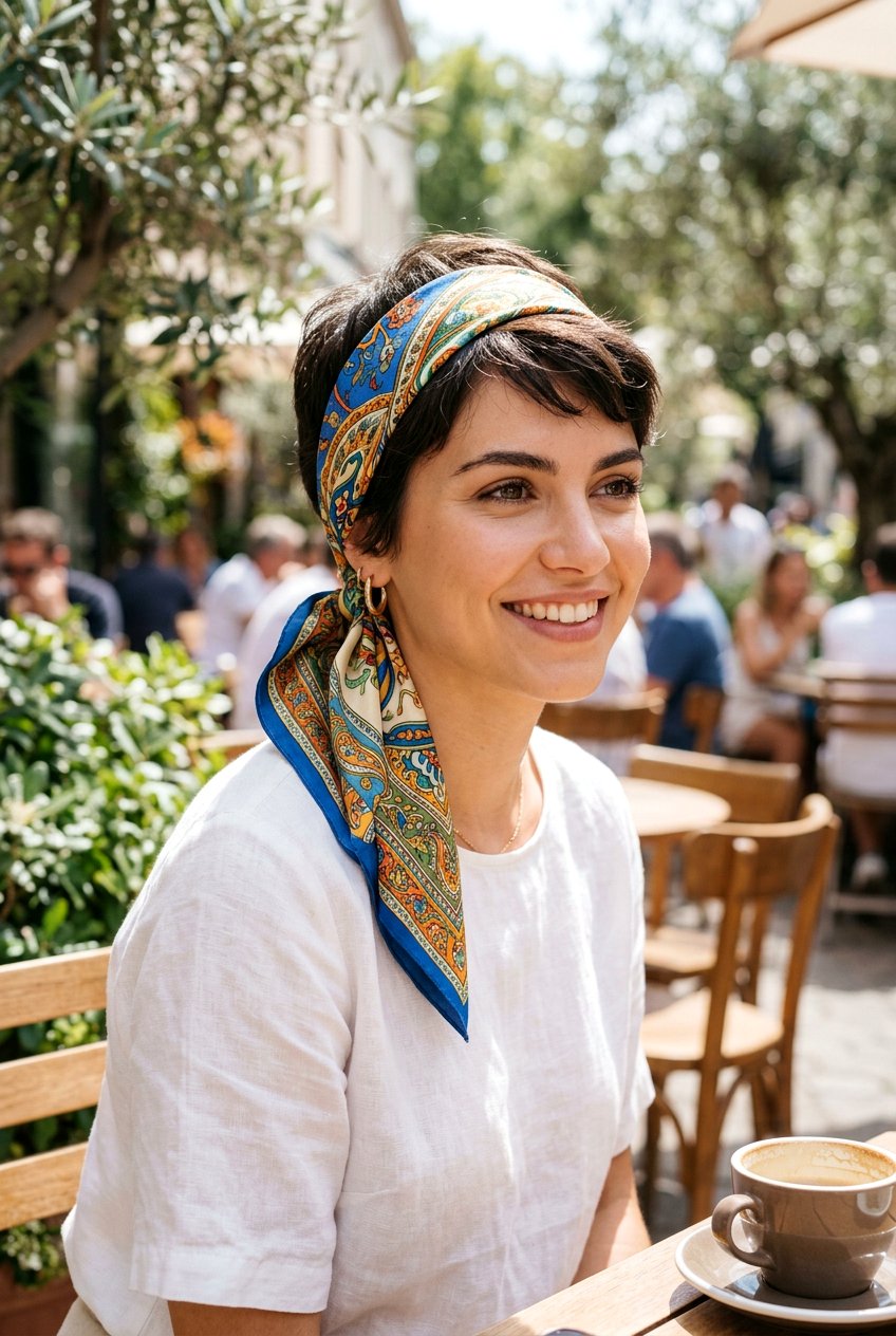 Scarf Wrap Short Hair - 20 easy hairstyles for short hair - 20 easy hairstyles for short hair