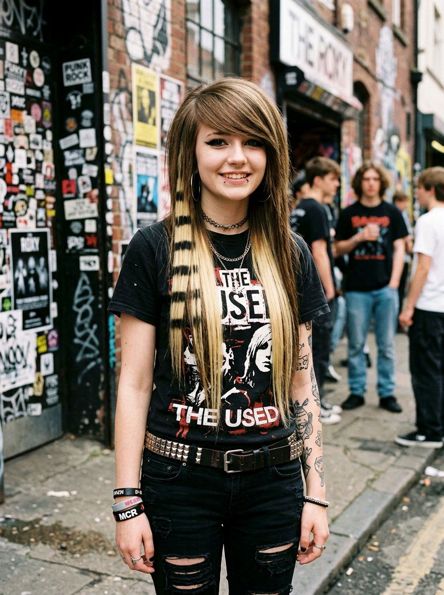 Scene Hair With Coon Tails - 20 scene haircut for teenage girls - 20 scene haircut for teenage girls