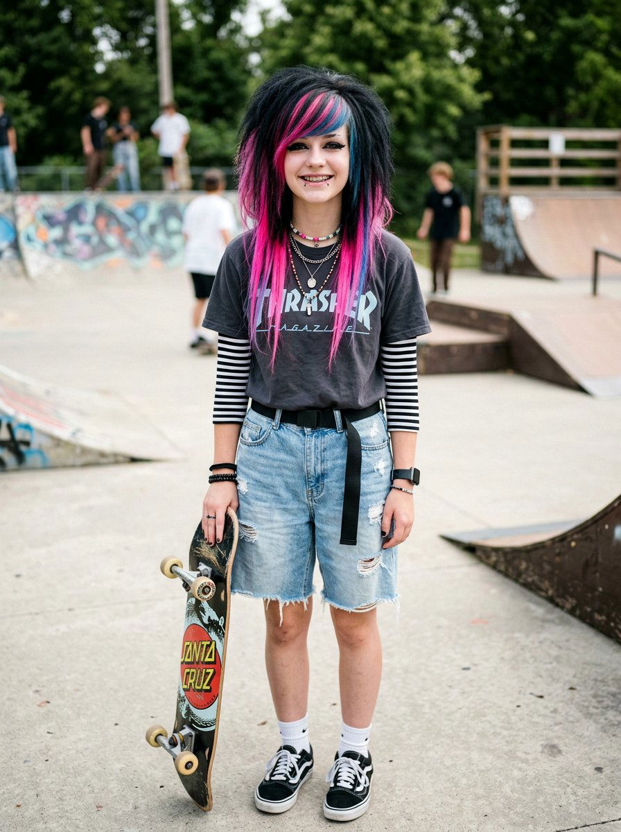 Scene Hair With Face Framing - 20 scene haircut for teenage girls - 20 scene haircut for teenage girls