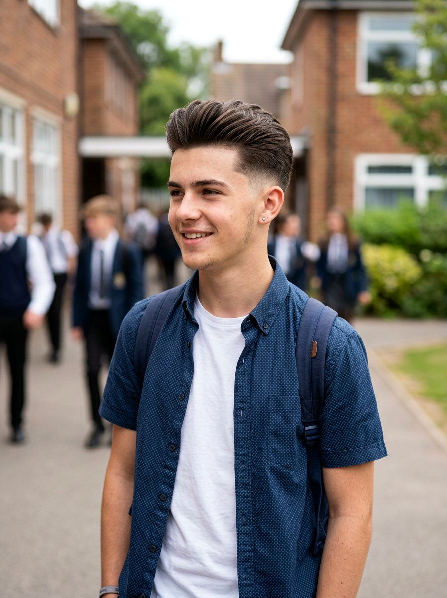 School Quiff With Taper Fade - 20 school haircut with taper fade - 20 school haircut with taper fade