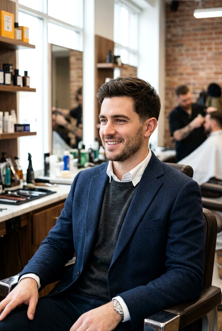 Scissor Cut Business Haircut - 20 mens haircut for professional office look - 20 men’s haircut for professional office look