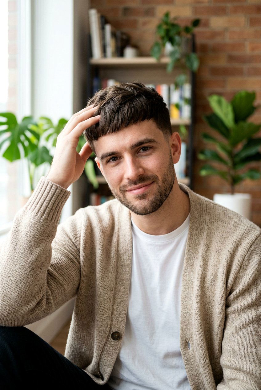 Scissor Cut French Crop Natural - 20 french crop for thick straight hair men - 20 french crop for thick straight hair men