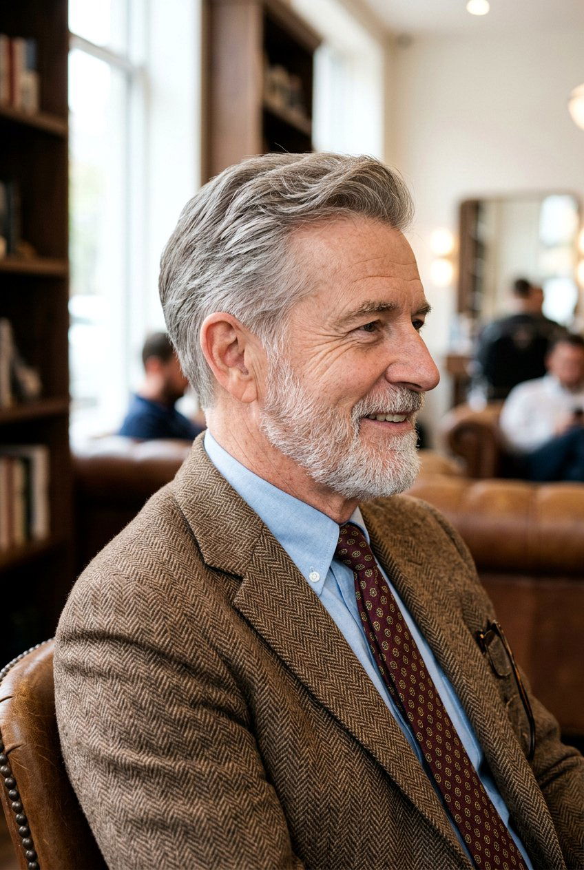 Scissor Cut Sides - 20 comb over for older men - 20 comb over for older men