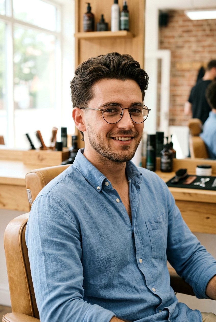 Scissor Cut Taper - 20 men haircut with glasses mature style - 20 men haircut with glasses mature style