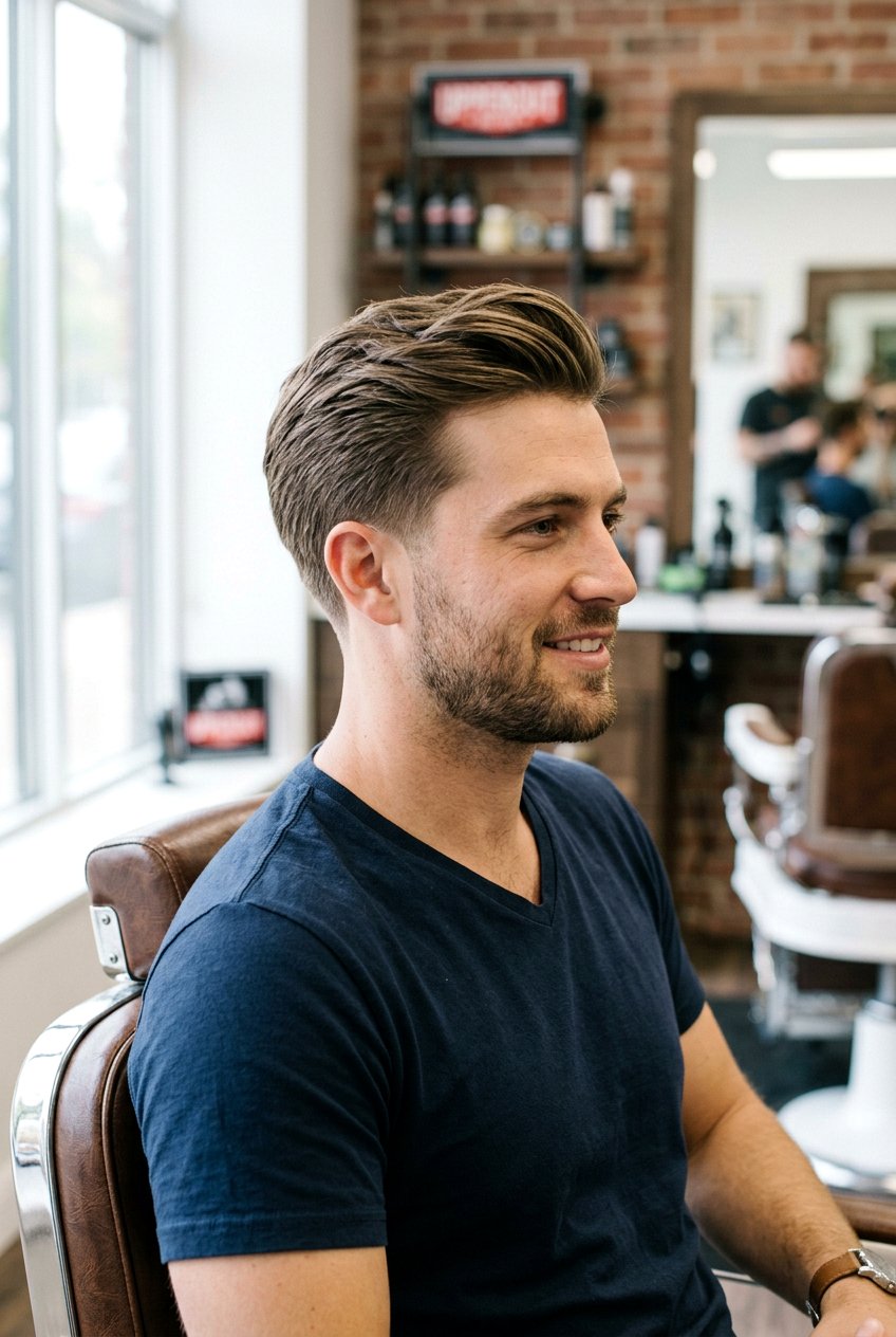 Scissor Cut Taper - 20 mens haircut for square face - 20 men’s haircut for square face