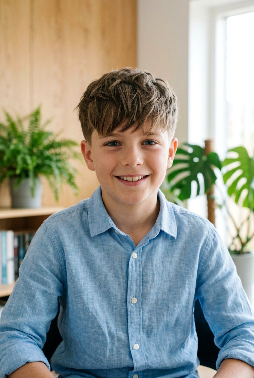 Scissor Cut Textured Fringe - 20 boys haircut with textured fringe - 20 boys haircut with textured fringe