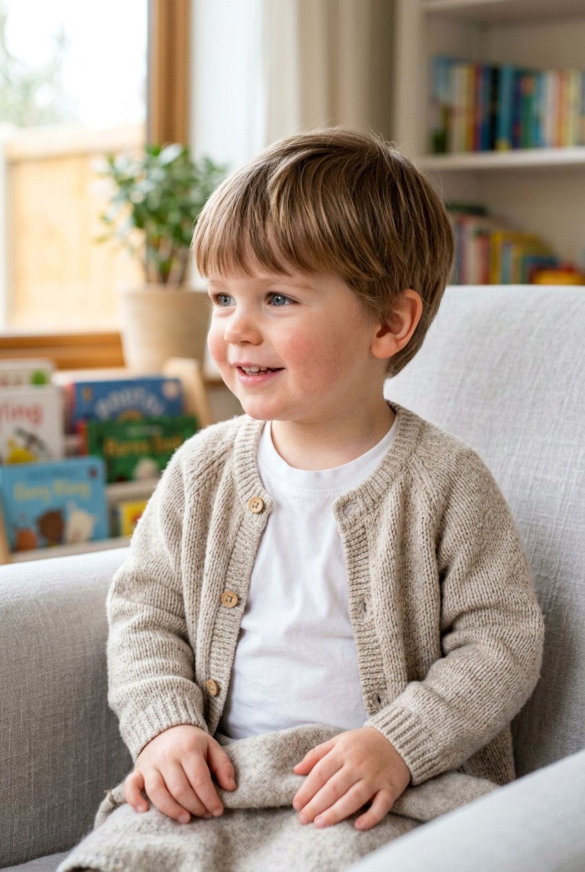 Scissor Cut With Soft Fringe - 20 first haircut styles for toddler boys - 20 first haircut styles for toddler boys