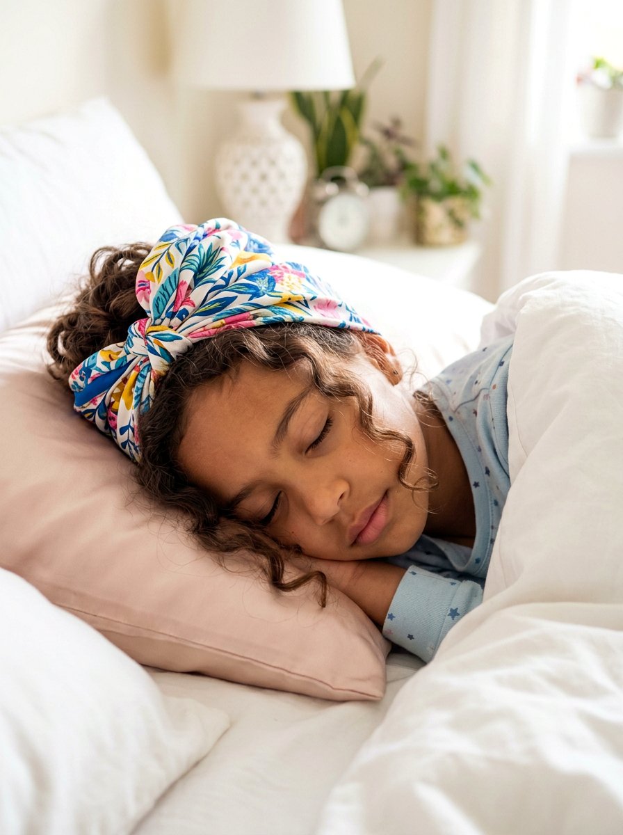 Scrunchie Curls Overnight - 20 easy school curls without heat - 20 easy school curls without heat