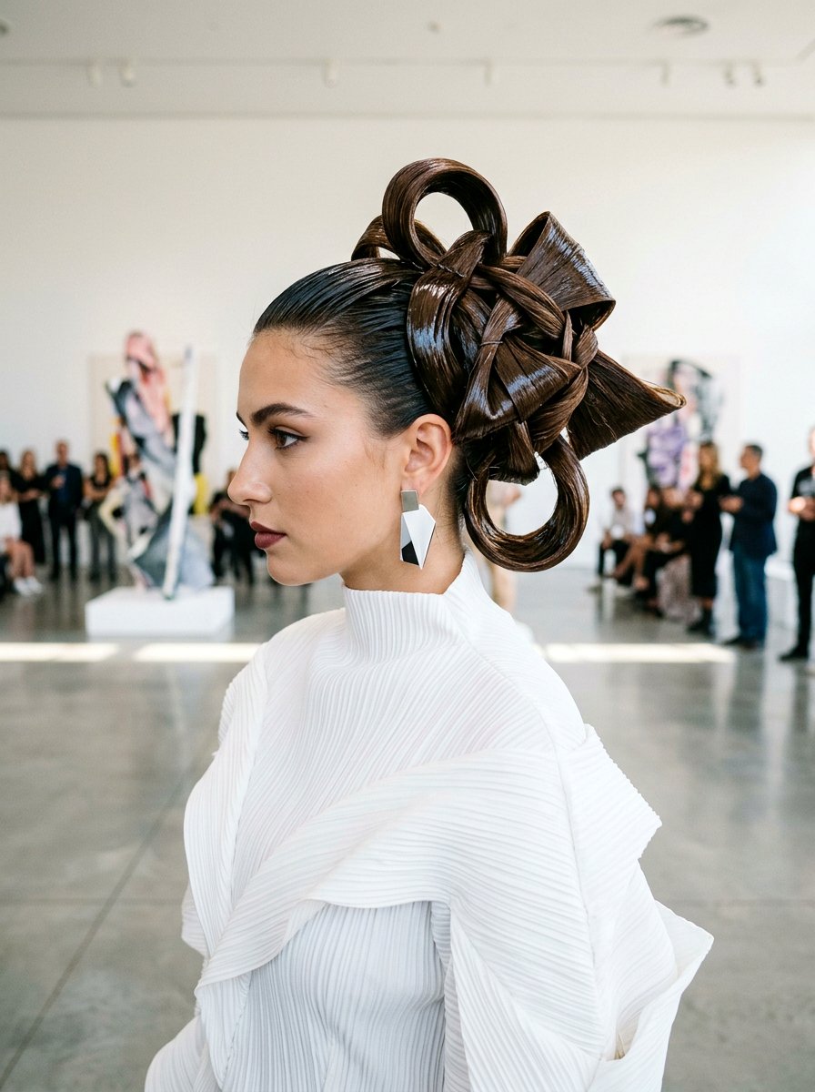 Sculptural Wet Look Bun - 20 wet look bun hairstyle - 20 wet look bun hairstyle