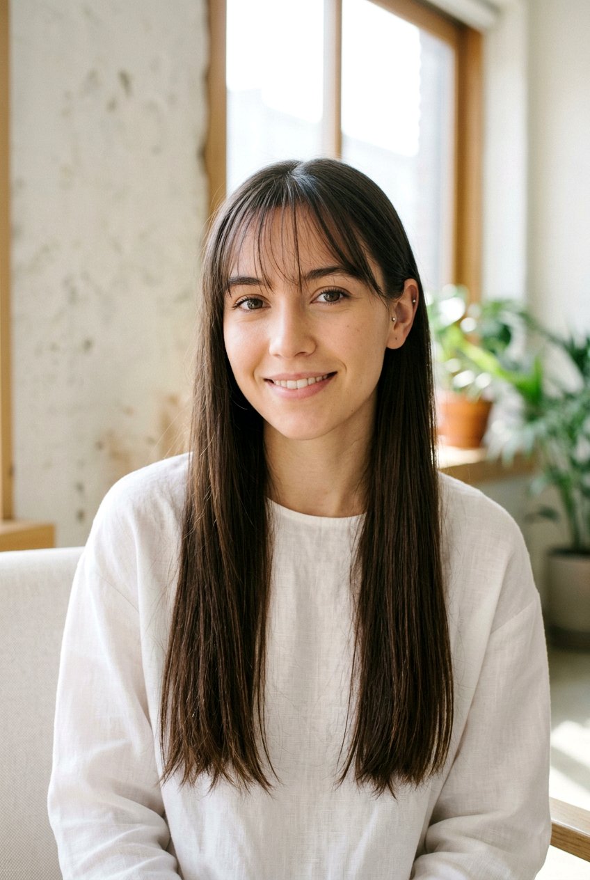 See Through Bangs Long Hair - 20 face framing bangs for long hair women - 20 face framing bangs for long hair women