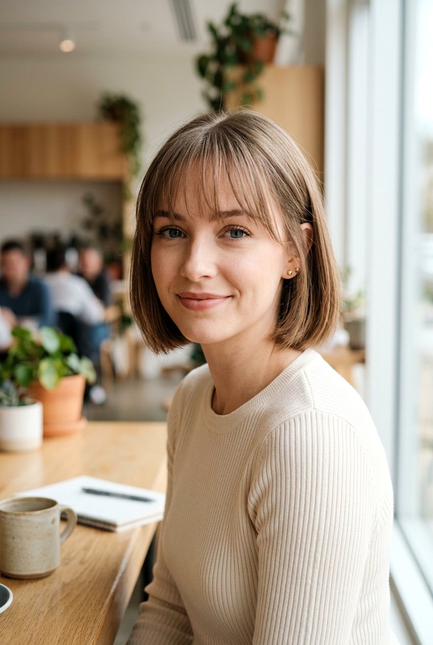 See through bangs bob - 20 korean bob haircut - 20 korean bob haircut