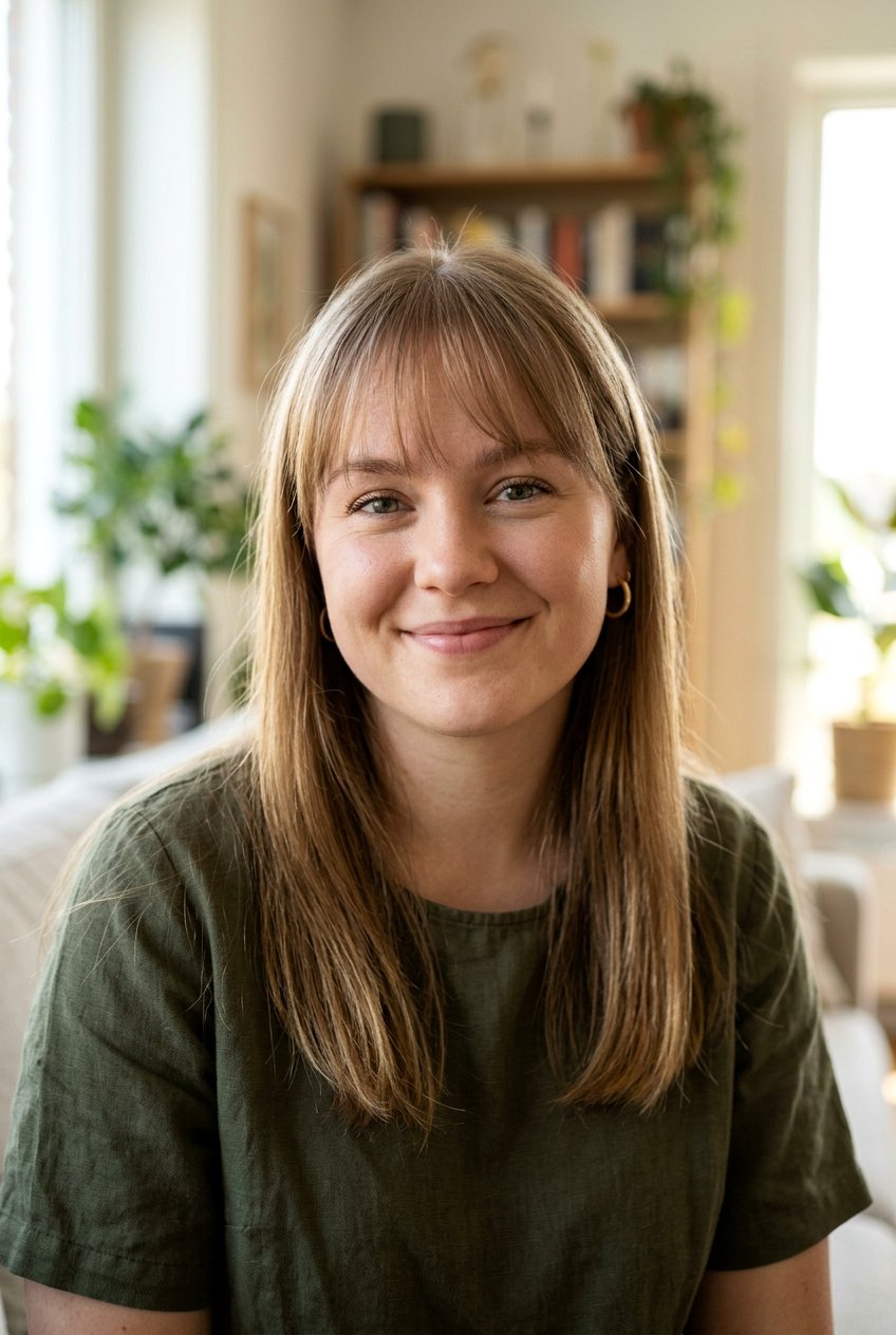 See through bangs - 20 bangs for round face - 20 bangs for round face
