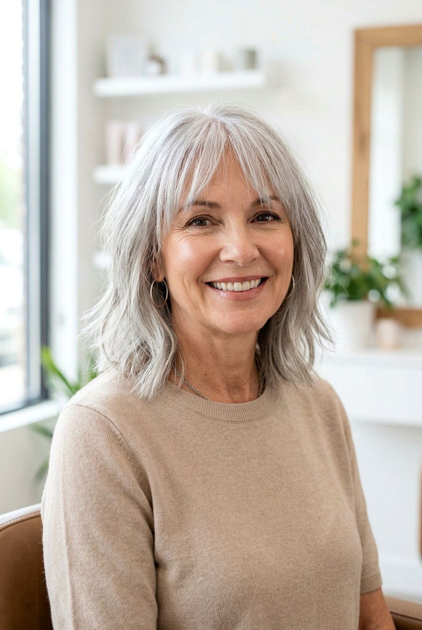 See through fringe for thin hair - 20 wispy bangs for mature women - 20 wispy bangs for mature women