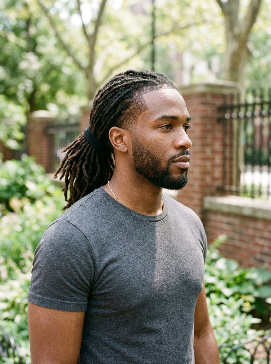 Semi Freeform Locs Ponytail For Men - 20 semi freeform loc styles men - 20 semi freeform loc styles men