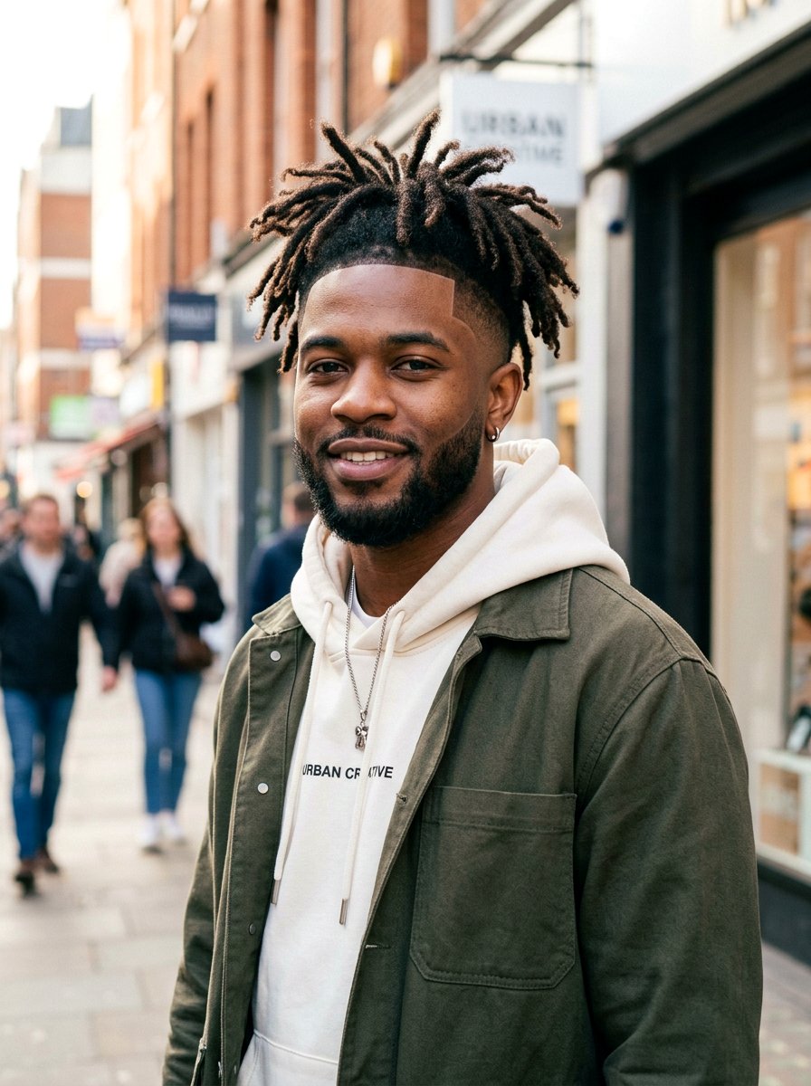 Semi Freeform Locs With Taper Fade - 20 semi freeform loc styles men - 20 semi freeform loc styles men