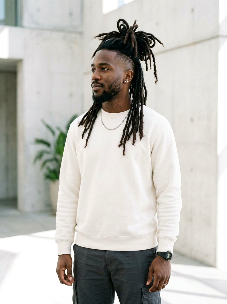 Semi Freeform Locs With Undercut - 20 semi freeform loc styles men - 20 semi freeform loc styles men