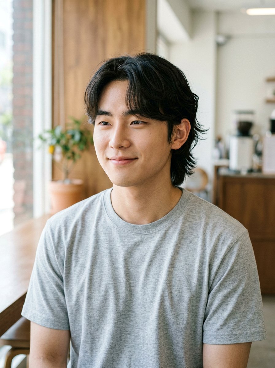 Semi Leaf Cut Middle Part - 20 korean men middle part haircut - 20 korean men middle part haircut