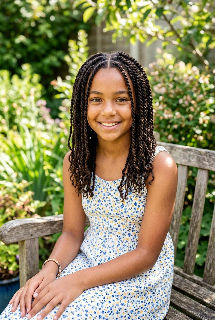 Senegalese Twist Braids For Mixed Hair - 20 braid styles for mixed girls - 20 braid styles for mixed girls