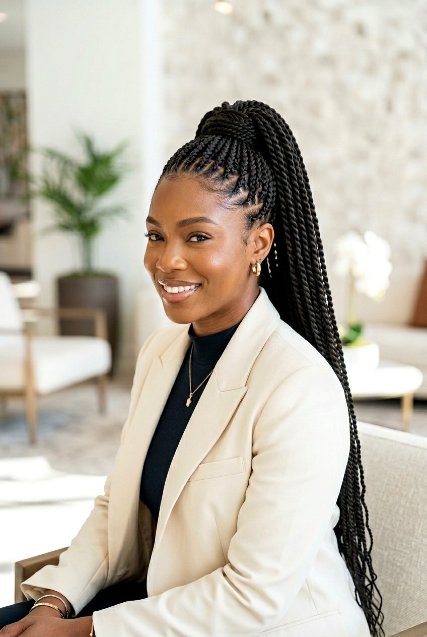 Senegalese Twist Mohawk Braid - 20 soft mohawk braid hairstyle for black women - 20 soft mohawk braid hairstyle for black women