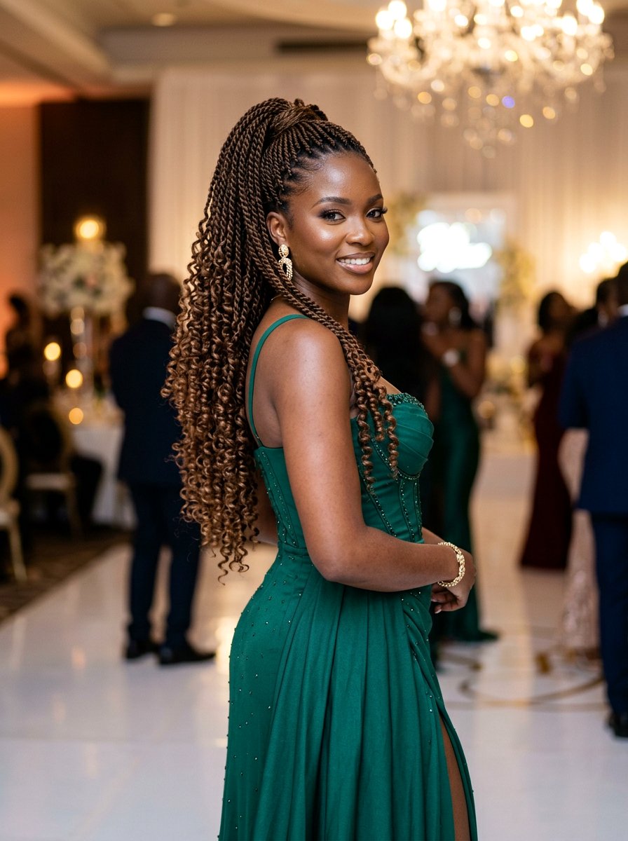 Senegalese Twist Ponytail With Curls - 20 senegalese twists ponytail - 20 senegalese twists ponytail