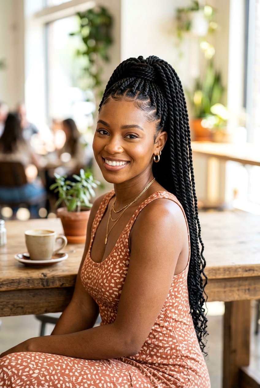 Senegalese Twists - 20 black women vacation hairstyle ideas - 20 black women vacation hairstyle ideas