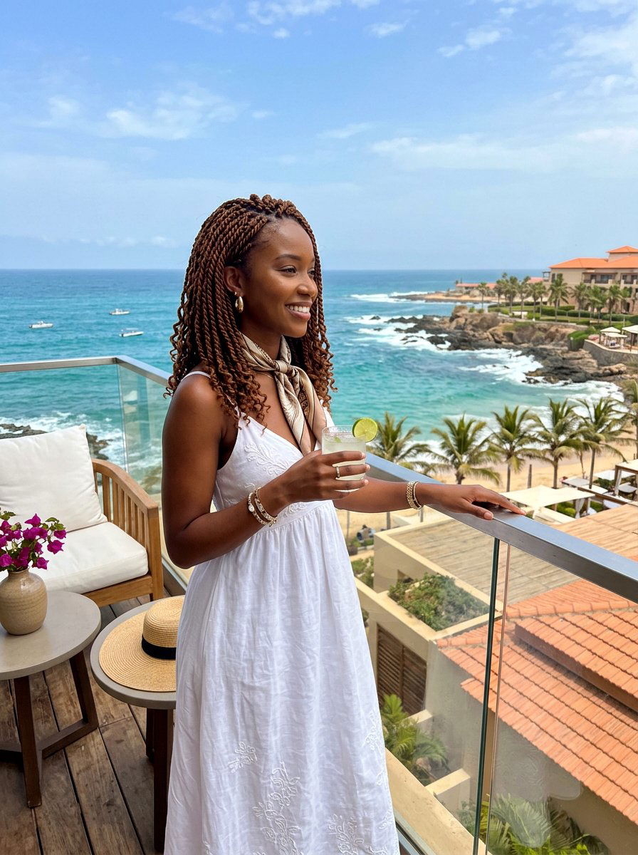 Senegalese Twists For Beach Holiday - 20 tropical braid hairstyle - 20 tropical braid hairstyle